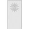 Ekena Millwork Standard Foster Flower Plinth Block With Rounded Edge, 5"W x 10"H x 1/2"P PBP050X100X050FOS11 - alternate 3